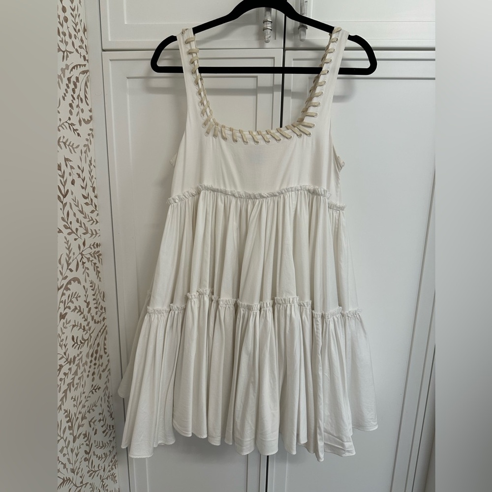 Aje Cream Sleeveless Dress